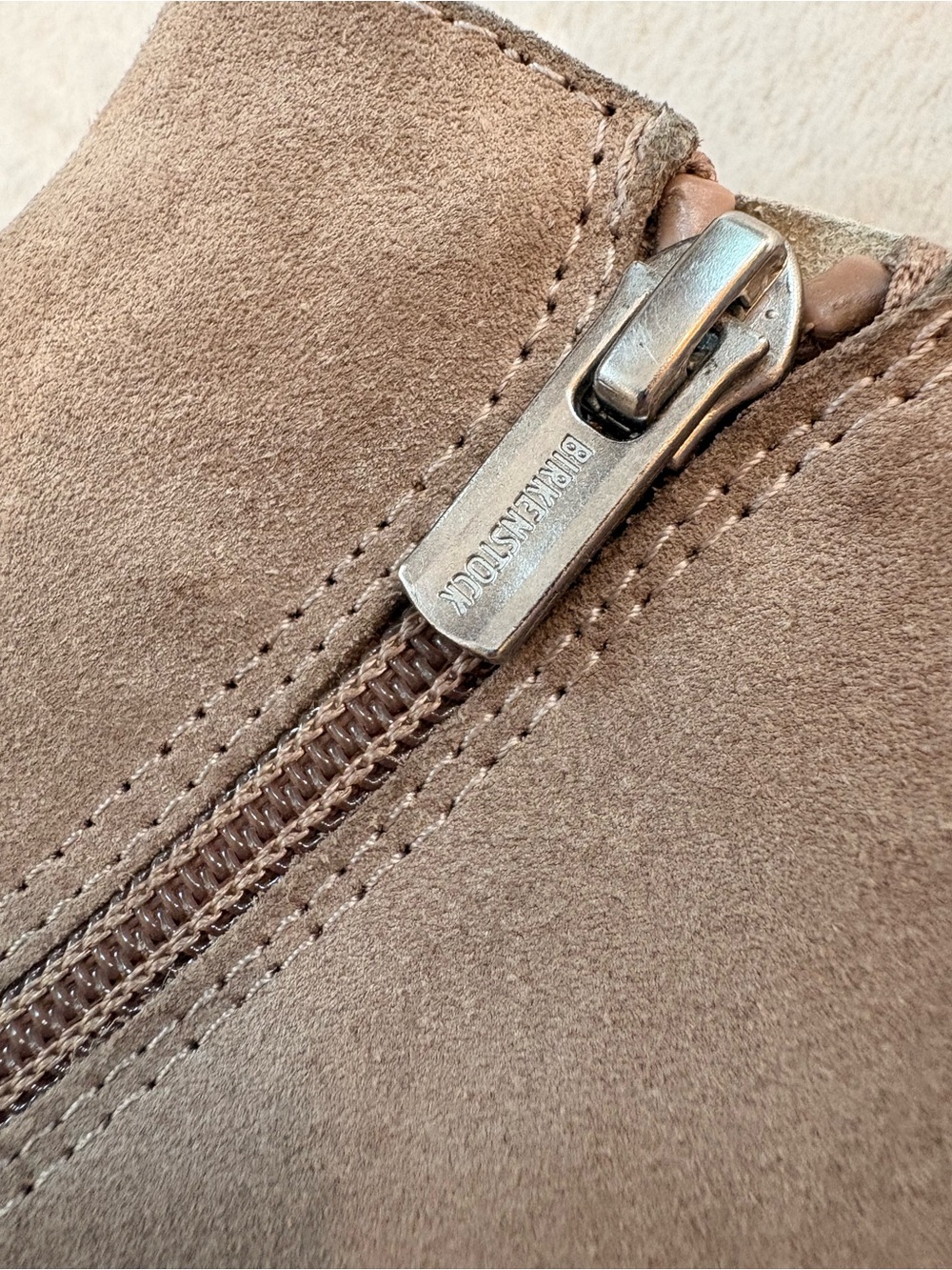 Birkenstock Women's Myra Suede Zip Ankle Booties in Tan Sz 39 - Picture 6 of 14